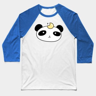 Moon Panda Face Baseball T-Shirt